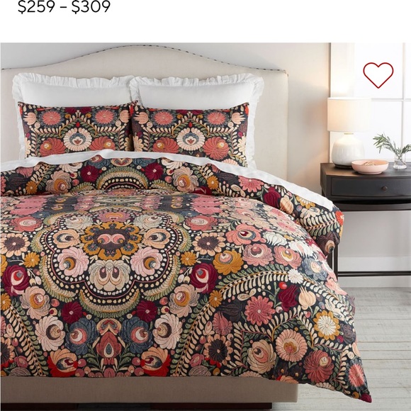Pottery Barn Bedding Pottery Barn Helena Embroidered Floral Percale